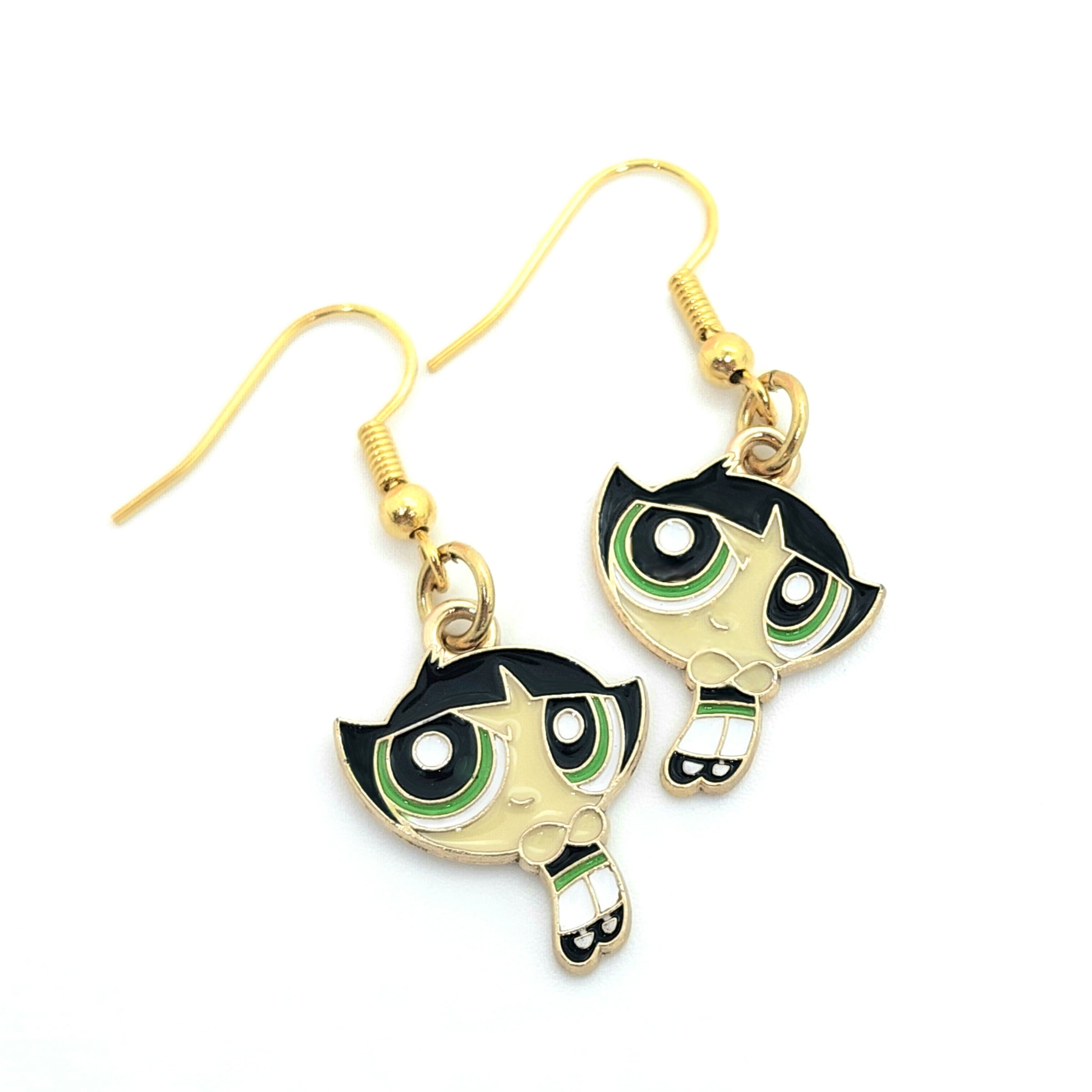 Powerpuff Girls Buttercup Earrings More Than White Design